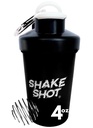 Must - 4oz Mini Shaker pudel enne treeningut, kreatiini, väikeste Scoopi toidulisandite jaoks (mitte valgu jaoks) Clip & Shaker Ball