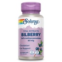 SOLARAY Bilberry Berry ekstrakt 60 mg ühe kapsli kohta, võimas antioksüdant, garanteeritud potentsi tervisliku nägemise ja ringluse tugi 120 VegCaps
