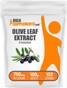 BulkSupplements.com Olive Leaf Extract Pulber - Taimne täiendus, Antioksüdant Allikas, Olive Leaf Pulber - Gluteenivaba, 750mg per Serving, 100 g (3,5 oz) (pakk 1)