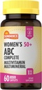 Sundance Naiste 50+ ABC Täielik multivitamiin | 60 kapslit | multimineraalse valemiga | Mitte-GMO ja Gluteenivaba toidulisand