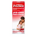 Laste Tylenol Vedel Suukaudne suspensioon Valu Reliever & Palaviku vähendaja atseetaminofeeni, aspiriini, ibuprofeeni, kõrge fruktoosisisaldusega maisi siirup & värvainevaba, kirss, 4 Fl. Oz