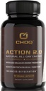 CHOQ Action 2.0 Energy &Circulation Support - Rhodiola Rosea, Beetroot & B12 Supplement - Lämmastikoksiidi Booster meestele ja naistele - Fookus ja taastumine - 90 kapslit
