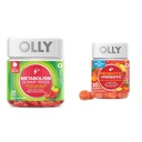 OLLY Metabolism Kummirõngad, Õunasiidri äädikas, vitamiin B12, kroom ja probiootiline + prebiootiline kummi, seedetrakti tugi ja soolestiku tervis, 500 miljonit CFUd, kiudaine