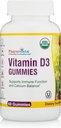 Vitamiin D3 Gummies-maitsev želatiin-vaba gluteenivaba viis võtta oma päikesepaiste vitamiini (60 Count Cherry maitse)