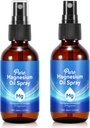 Paikne magneesiumiõli pihusti, puhas magneesiumiõli pihusti jalgadele, 100% puhas, kiire imendumine - looduslik allikas eeterlike õlide võimsa seguga 2,02 fl oz (2 Fl Oz (pakk 2))