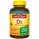 Loodus Made Vitamiin D3 2000 RÜ (50 mcg), D-vitamiini lisand luudele, hammastele, lihastele ja immuunsüsteemile, 400 tabletti, 400 päeva pakkumine