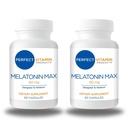 60mg ekstra tugevusega melatoniin MAX - suur annus melatoniin tagab selle olulise hormooni küllaldase pakkumise - 100% ravimivaba, vegan, mitte-GMO, gluteenivaba (120 kapslit 2-Pack)