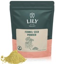 Lily of the Valley Fennel Seed Extract Powder - Great for Cooking, Saladid ja tee - 100% toores Allikas India - Vegan & Gluten-free - pakendatud taassuletav kott (8oz, 226g)