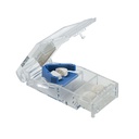 EZY DOSE Pill Lõika ja Splitter lukk, Lõikab Pillid, Vitamiinid, Tabletid, Roostevabast terasest Blade, Travel Size, ohutult lõigatud pillid ja vitamiinid, lihtne kasutada, sinine, BPA tasuta