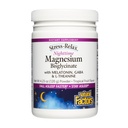 Looduslikud tegurid Stress-Relax öine Magneesium Bisglütsinaat - toetab une ja lõõgastust * - melatoniini, L-Theanine & GABA - troopilise maitsega - 4,23 oz