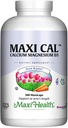 Maxi Health Calcium 1000 mg toidulisand D3-vitamiiniga (1000 RÜ) ja magneesiumiga (500 mg) - luu, hambad ja ühine tugi meestele ja naistele - 360 kapslit - Maxi Cal
