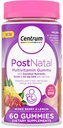 Centrum postnataalne multivitamiin Gummies biotiini ja DHA, segatud marja ja sidrunimaitsega - 60 loend, 30 päeva pakkumine