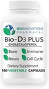 Bio- D3 Plus boor Vitamiin K2 Magneesium & tsink- Toetab südame-veresoonkonna närvid Lihased Luuhambad Immuunsus Tervis Kudede parandamine Tasakaaluhormoonid Metabolism 180 Veganmütsi