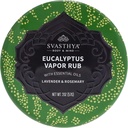 Svasthya Body & Mind Eucalyptus Vapor Rub - avab nina läbipääsud ja niisutab nahka, köha, kleepuvat nina ja ummistumist, oliiviõli, mesilasvaha, lavendel, rosmariin - valmistatud USAs, 2oz