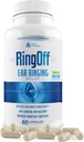 Ring Off (60 Caps) - Tinnitus Relief Ringing kõrvad, Selge Tinnitus Vaigistamine Kõrva Ringing Relief & Taastamine Sisemine Rahu, Ginkgo Biloba, Tsink Picolinate & More - Tõhus kuulmine Tervise Tugi (1)