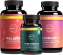 Primal Harvest Naiste Bundle - 30 päeva pakkumine: naised + Multivitamiin, primaarne juuste tugi ja primaarne probiootikum naiste tervise ja elujõu jaoks