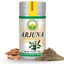 BASIC AYURVEDA Arjuna koorepulber (Terminalia Arjuna) | Traditsiooniliselt kasutatakse südame ja elujõu toetamiseks | Puhas & looduslik | Mitte-GMO, Gluteenivaba | 3,53 Oz (100 g)