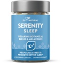 Serenity Sleep Natural Sleep Aid - Magneesiumi, Valeriani juure ja melatoniini tugev segu - Natural Sleep Aid - Mitte-Habit-Forming viis lõõgastuda ja saada hea öö magada - 60 Vegan Soft Caps