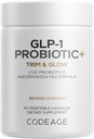 Kodeiin GLP-1 probiootikumid - elusad probiootikumid Akkermansia, Clostridium, Bifidobacterium, siguri inuliin probiootikumid, prebiootikumid ja postbiootikumid Täiendus - 500 miljonit AFU, 3-kuuline pakkumine - 90 kapslit