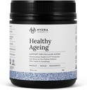 Tervisliku vananemise täiendus pulber, vananemisvastane toime, sisaldab kvertsetiini, resveratrooli ja Nrf2 aktivaatoreid, antioksüdante, rikkalikke toitaineid, mitte-GMO-d, veganit (90 grammi (15 serveerimist)