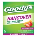Goody's Hangover Relief Powder, Dual Action Fast Peavalu Valu leevendamine aspiriini ja kofeiiniga, Berry Citrus Flavor, 16 krahv