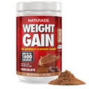 Naturade - All Natural Weight Gain Drink Mix - Gluteenivaba, maitsev maitse, 1600 kalorit portsjoni kohta - Mass Gainer w / Süsivesikud ja valk - šokolaad, 20,3 Ounce (12 serveerimist).