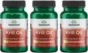 Swansoni EFA-d - krillõli - maksimaalne tugevus - 1 g, 30 Softgels (3 pakend)