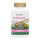 Natures Plus Animal Parade Gold Multivitamiin Laste närimistooted - Arbuusimaitse - 120 loomakujulist tabletti - D3-vitamiin, K2 ja probiootikumid - Vegan, Gluteenivaba - 60 kokku