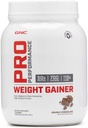 GNC Pro Performance Weight Gainer Protein Powder, 50g Protein, High Calorie, 700 Calories, Supports Mass and Muscle Recovery, MCT, BCAA, 3rd Party Tested, Double Chocolate, 6 Servings, 2.5 lbs