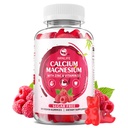 Kaltsium Magneesium Tsink Kummid Vitamiin D3, Suhkruvaba Kaltsium Kummid Naistele Mehed, Vaarika Maitse - 60 Count