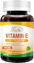 Lovita Vitamiin E 400 RÜ Softgels, Natural Vitamiin E 268 mg (D-Alfa Tokoferoolina), Vegan Vitamiin E terve naha, juuste, küünte ja immuunsüsteemi toetuseks, 120 Taimetoitlased Softgels