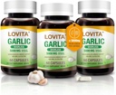 Lovita lõhnatu küüslaugukapslid, 5000 mg värske küüslaugu ekvivalent, 1,25% Allitsiini ekstrakt, toetab südant, vererõhku, kolesterooli ja immuunsüsteemi, mitte-GMO, gluteenivaba, 180 vegankapslit