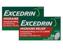 Excedrin Migreen Pain Reliever Caplets, 24 Count (Pack of 2)