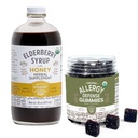 Taimne täiendus Syrup & Gummies Bundle - 16oz pudel Elderberry Syrup koos Honey & 7oz Original Elderberry Gummies valmistatud ainult orgaanilistest koostisosadest USA-s