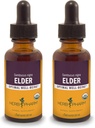 Herb Pharm Certified Organic Elder Vedel Ekstrakt - 1 Ounce (Pack of 2)