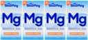Aeglane mag Magneesiumkloriid ja kaltsium, 60 tabletti iga (väärtuse pakett 4)