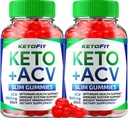 (2 Pack) Ketofit ACV Gummies Advanced 1000mg, KetoFit Keto + ACV Kaalujuhtimine Gummies Apple Siider Äädikas Keto Fit Toidulisand Ketofit Gummies Arvustused Vitamiin B12 B6 (120 Gummies)