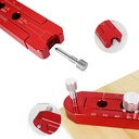 165 mm Puidutöö kompassi skript, puidutöö skripti gabariit, kohandatav metrikaarjoonis Reegli kirjutamine Circle Ruler Marking Gauge Circle Marking Tool (Punane)