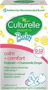 Culturelle Baby Calm + Comfort Probiootikumid + kummeli tilgad | aitab vähendada aeg-ajalt imiku seedehäireid, 0,29 fl. oz. Viskab