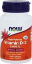 Nüüd toidud, (2 pakendit) D-3 vitamiini kõrge potents, 2000 IU, 240 Softgels