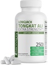 Bronson Longjack Tongkat Ali Extra Strength, 250 Vegetarian Capsules
