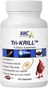 NWC Naturals Tri-Krill Oil Supplement meestele ja naistele, toetab ühist tervist, aju funktsiooni ja üldist heaolu astaksantiiniga