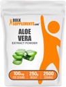 BulkSupplements.com Aloe Vera ekstrakti pulber - Aloe Vera lisand, taimsed toidulisandid - Vegan & gluteenivaba, 100 mg ühe serveerimise kohta, 250 g (8,8 oz) (pakk 1)