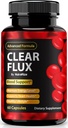 Selge Flux Pills, ametlikud ClearFlux kapslid, All-Natural Support, Premium Support säilitada stabiilne tase ja tervislik ringlus, kõik Natural Clear Flux Health Reviews (60 kapslit)