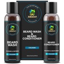 XIKEZAN Beard Wash & Beard Conditioner Natural Softener Set w/Argan & Jojoba Oils Smooths & Strongs Christmas Stocking Stuffers Isapäev Kingitused meestele Ta isa Poisssõber Abikaasa
