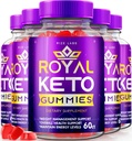 Rize labs - Royal Keto Gummies - ACV orgaaniline tugi kõht rasva ja kaalulangus dieet, meestele ja naistele Õunasiidri Äädikas Extra Tugevus Gummies (300 Gummies) (pakk 5)