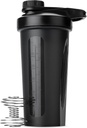 Mr. Pen- Shaker pudelid valgu segud Twist Cap, 28 oz, Black Protein Shaker Bottle koos Wire Whisk Ball, Shaker Cup, Mixer Pudel