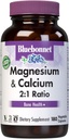 Bluebonnet Nutrition Magneesium & Calcium 2: 1 suhe, kondi tervis *, mitte-GMO, Vegan, Kosher sertifitseeritud, gluteenivaba, sojavaba, piimavaba, 180 köögiviljakapslit, 60 serveerimist