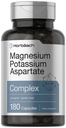 Horbäach Magneesium kaaliumaspartaadi kompleks | 180 kapslit | Mitte-GMO ja Gluteenivaba valem