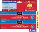 Berkley Jensen Maksimaalne tugevus Anti-Itch Cream (4 oz.), Calming Aloe Vera, 1% Hydrocortisone Itch Relief ekseemi, psoriaas, Bug Bites, Poison Ivy, Tamm ja Sumac, 2 oz. Toru (2. osa)